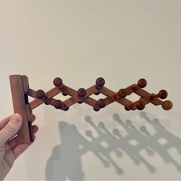 Hollywood Tie Rack Other - Vintage wooden expandable tie rack by Hollywood Tie Rack